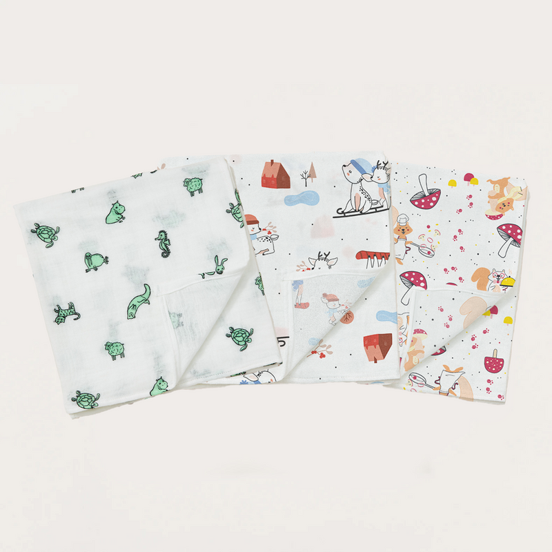 Lot de 3 langes