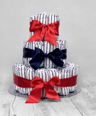 Diaper Cake Navy