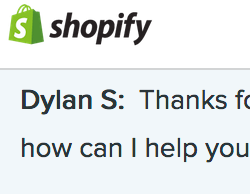 regular shopify product